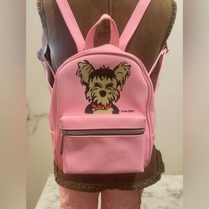 Marc Tetro Pink Dog Print Backpack